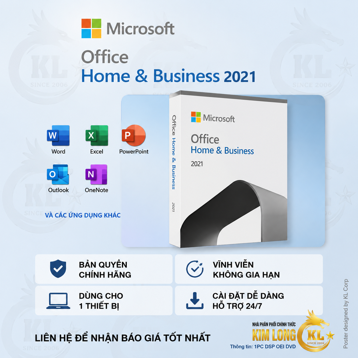 Phần Mềm Microsoft Office Home and Business 2021